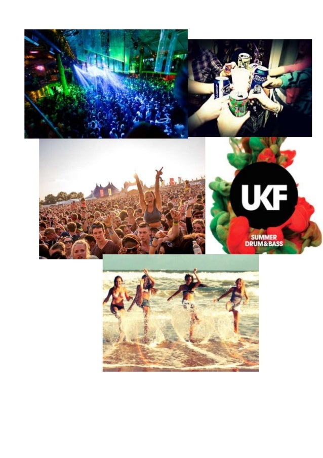 Mood board of drum and bass genre audience/videos