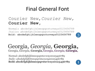 Final General Font