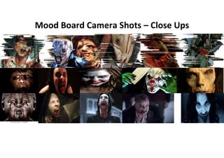 Mood Board Camera Shots – Close Ups
 