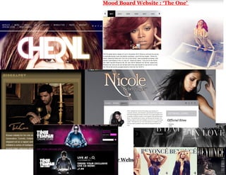 Mood Board Website : ‘The One’




Mood Board for Website: The One
 