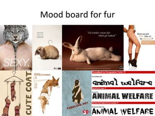 Mood board for fur
 