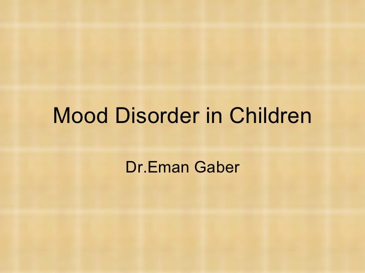 risperidone children mood disorders
