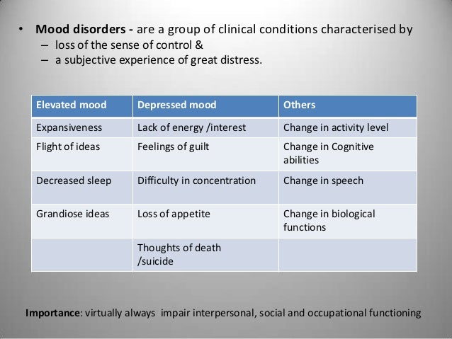 Mood disorders