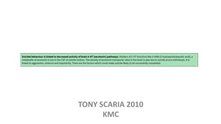 TONY SCARIA 2010
KMC
 