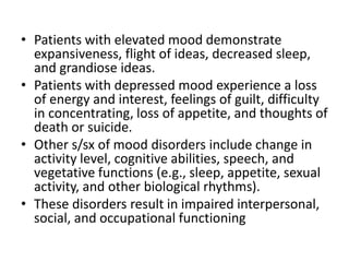 Mood disorders | PPTX