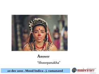 A nswer “ Shoorpanakha” 