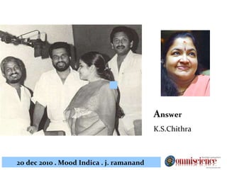 A nswer K.S.Chithra 