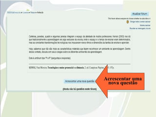 Acrescentar uma nova questão 