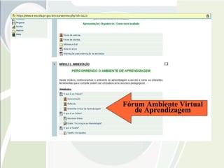 Fórum Ambiente Virtual de Aprendizagem 