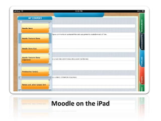 Moodle on the iPad