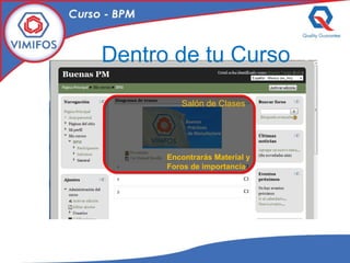 Dentro de tu Curso Salón de Clases Encontrarás Material y Foros de importancia 