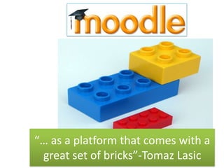 “… as a platform that comes with a
 great set of bricks”-Tomaz Lasic
 
