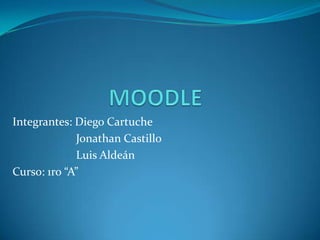Integrantes: Diego Cartuche
Jonathan Castillo
Luis Aldeán
Curso: 1ro “A”
 