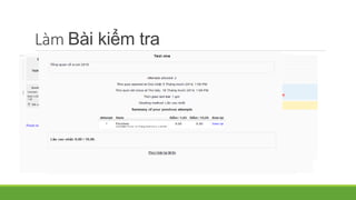 Làm Bài kiểm tra 
 