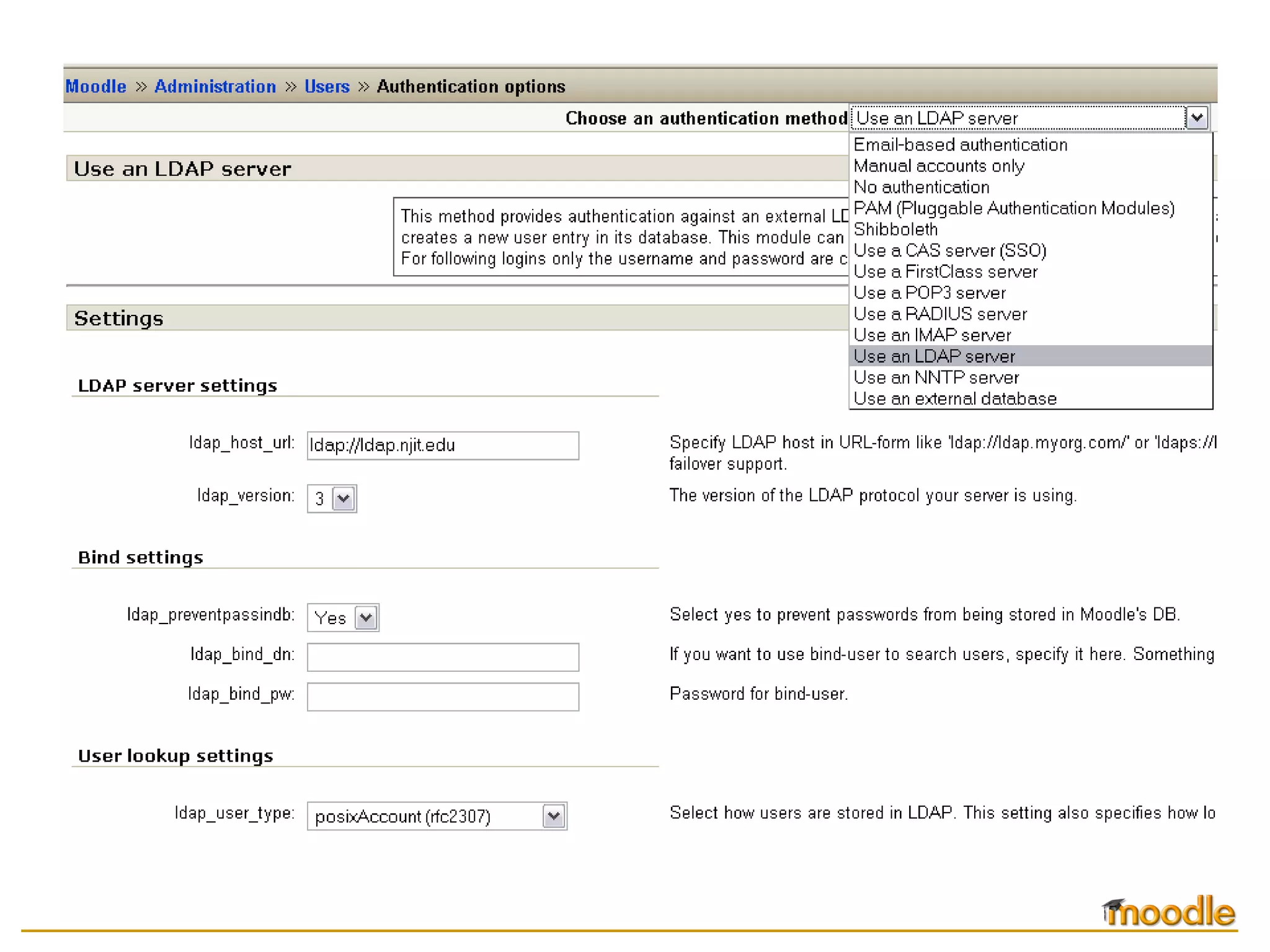 Log In  authentication using LDAP 