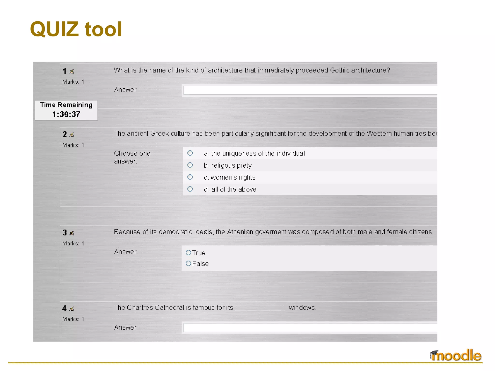 QUIZ tool 