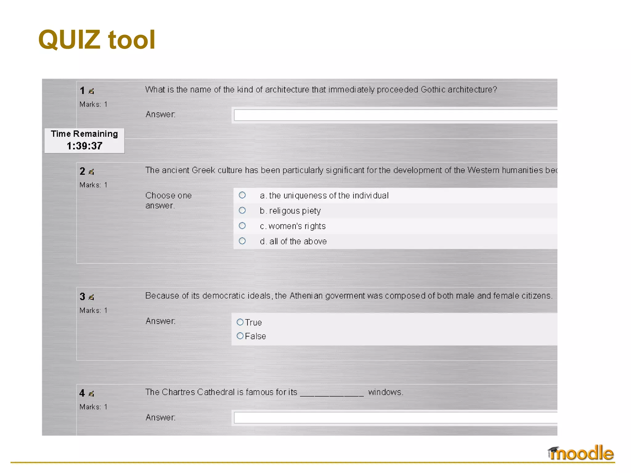 QUIZ tool 