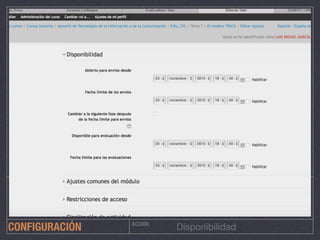 ACCIÓN
DisponibilidadCONFIGURACIÓN
 