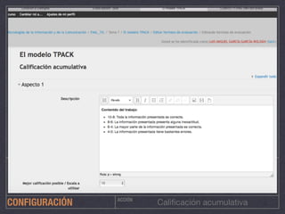 ACCIÓN
Caliﬁcación acumulativaCONFIGURACIÓN
 