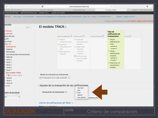 ACCIÓN
Criterio de comparaciónCALIFICACIÓN
 