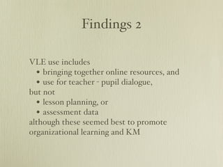 Knowledge Management in Moodle