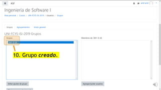 10. Grupo creado.
 
