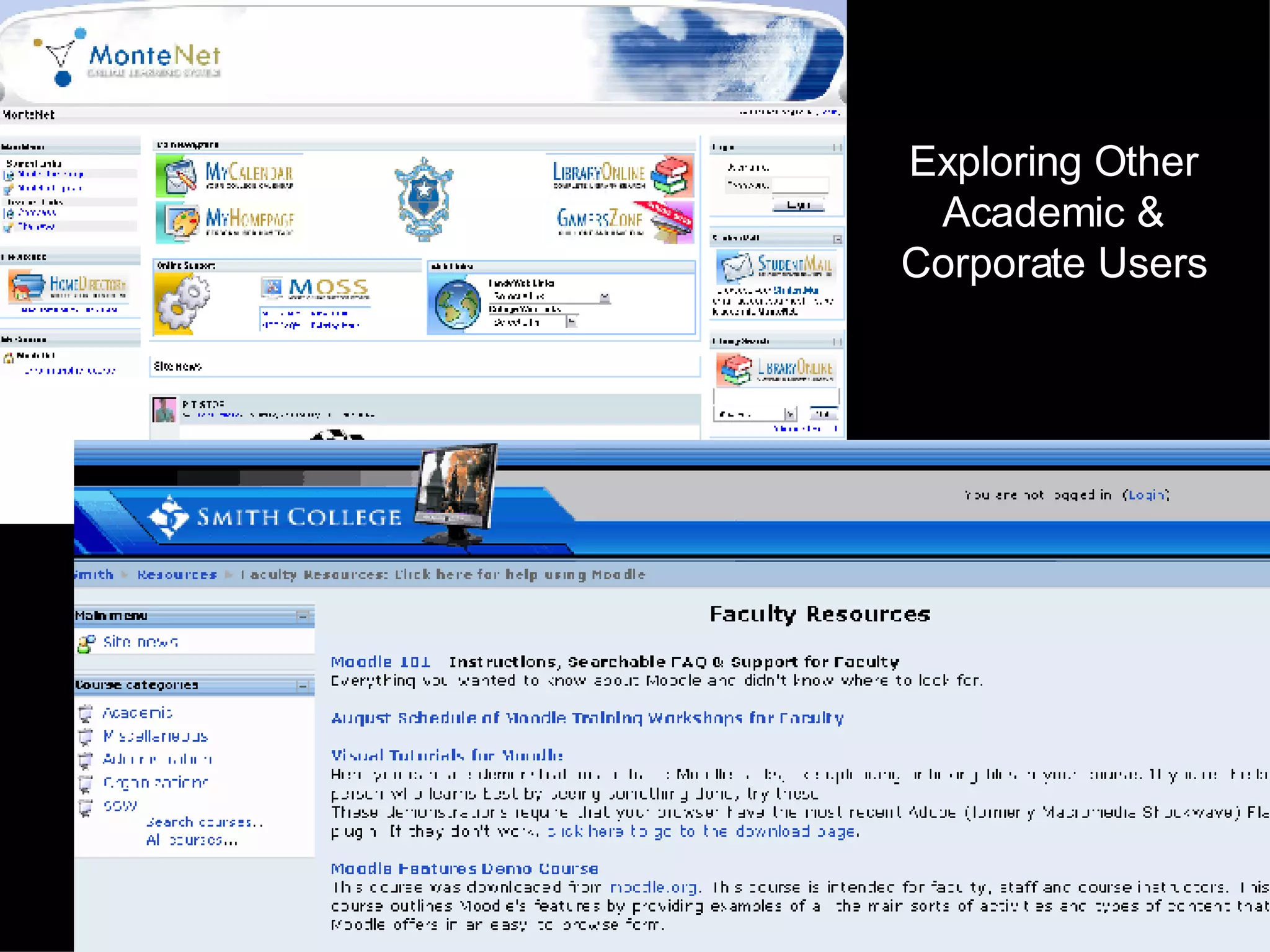 Exploring Other Academic & Corporate Users 