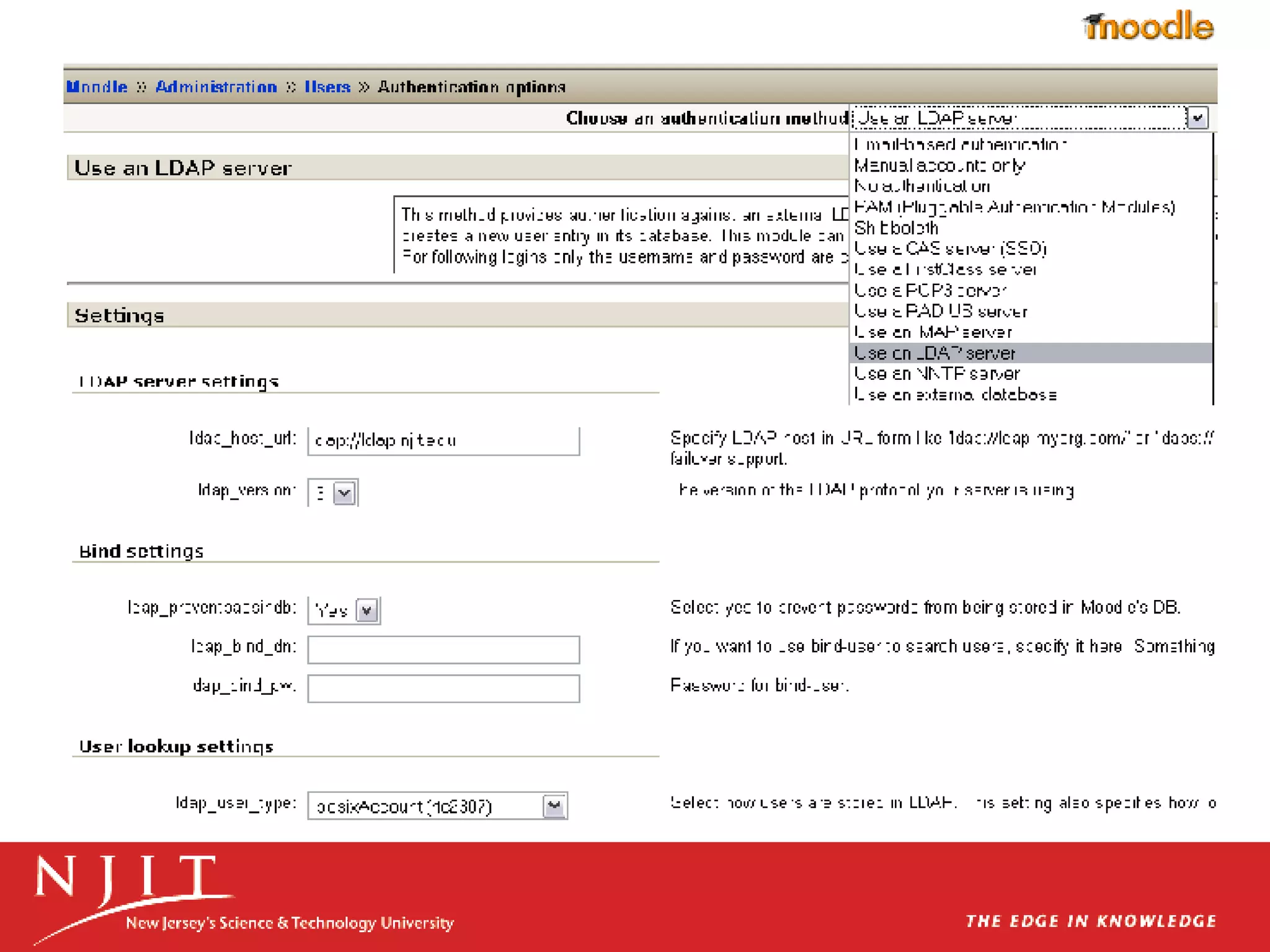 Log In  authentication using LDAP 