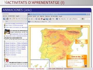 Aplicació d'un entorn virtual d'aprenentatge a l'educació secundària 