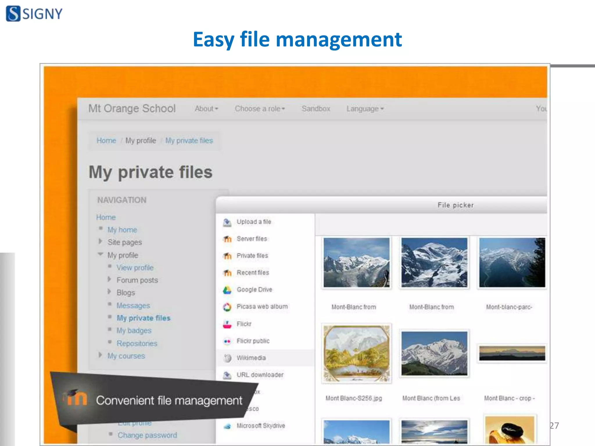 Easy file management
27
 