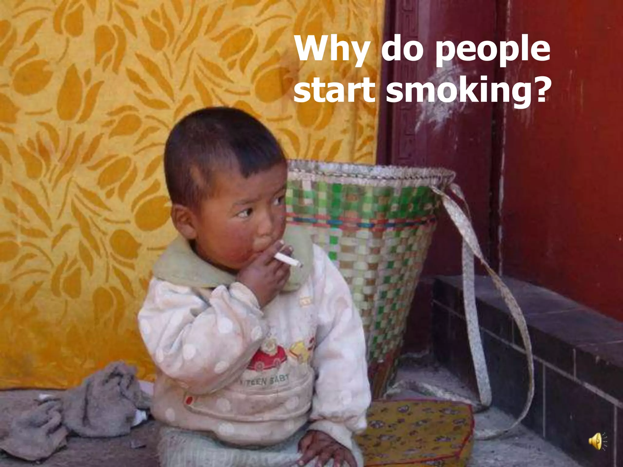 Why do people
start smoking?




                 12
 
