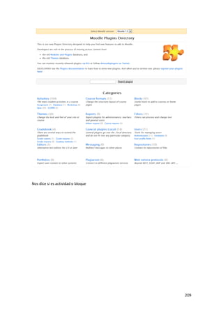 Nos dice si es actividad o bloque




                                    209
 