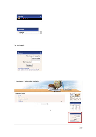 Y al ver la web




                  250
 