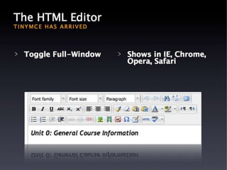 Moodle 2.0 - What You Need to Know