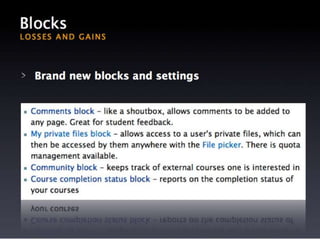 Moodle 2.0 - What You Need to Know
