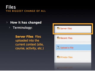Moodle 2.0 - What You Need to Know