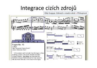 Integrace cizích zdrojů
Vždy funguje: Zobrazit v novém okně × Přístupnost
 