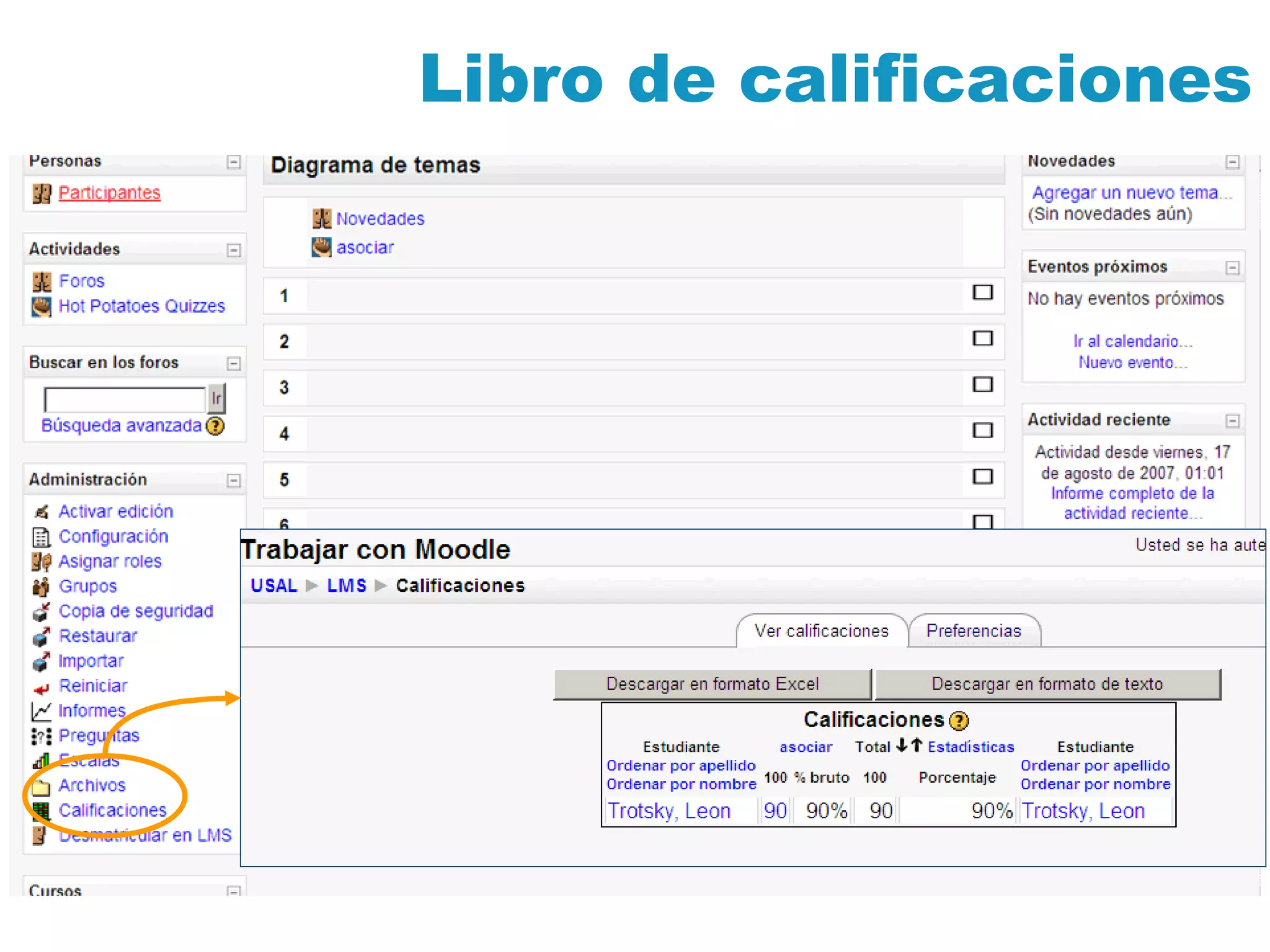 Libro de calificaciones 
