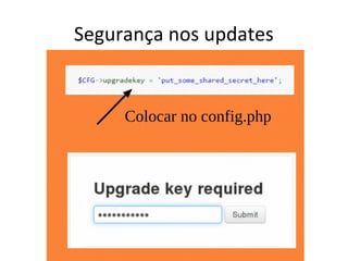 Segurança nos updates
 