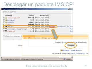 Desplegar un paquete IMS CP 