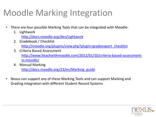 Moodle and student record system integration | PPTX