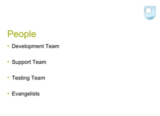People Development Team Support Team Testing Team Evangelists 