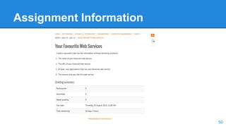 Assignment Information
50
 