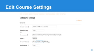 Edit Course Settings
65
 