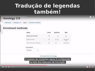 Tradução de legendas
também!
 