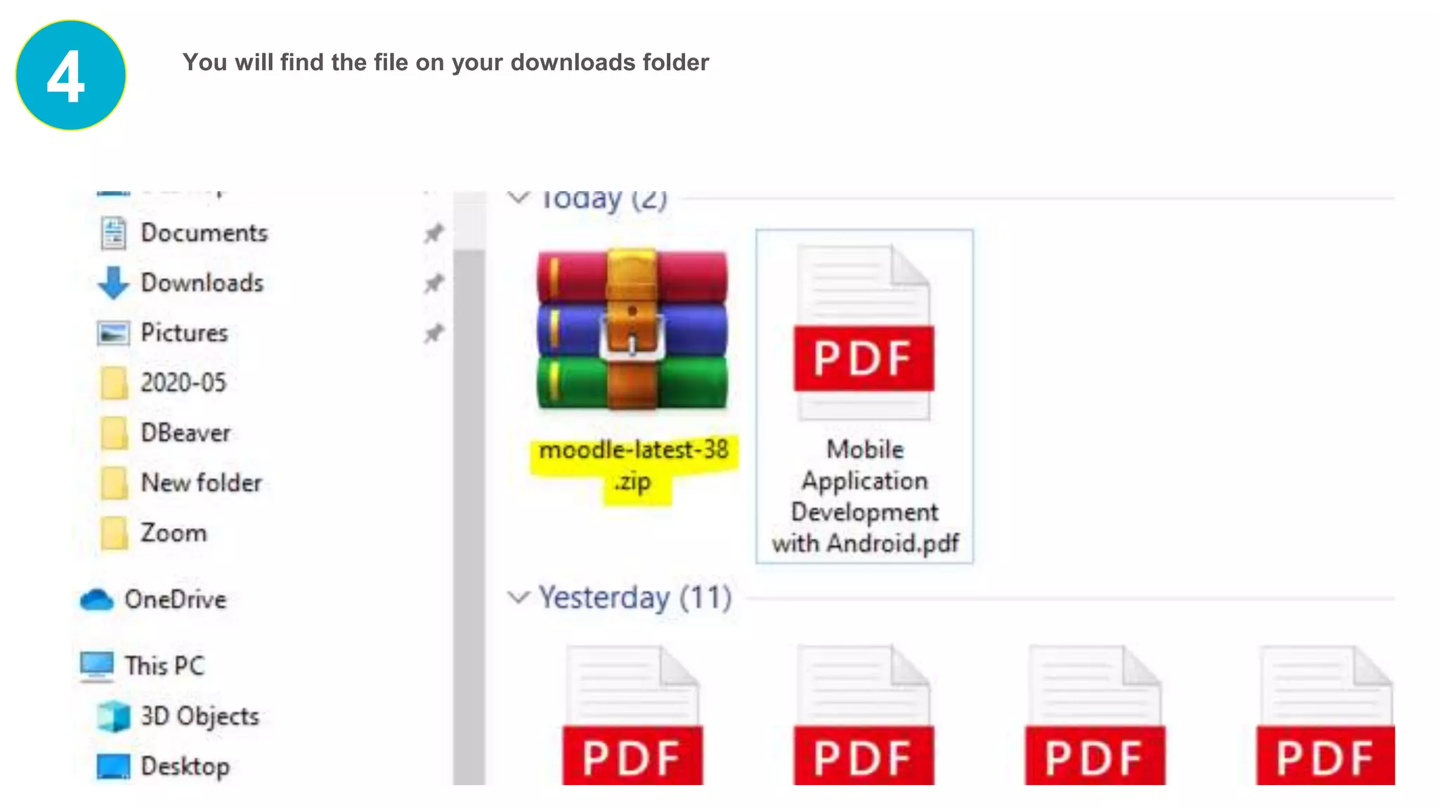 4 You will find the file on your downloads folder
 