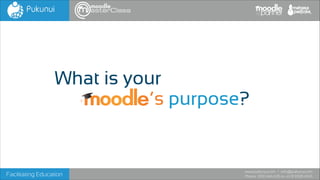 What is your
’s purpose?

Facilitating Education

www.pukunui.com / info@pukunui.com
Phone: 1300 466 635 or +61 8 9328 4545

 