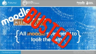 BUS

le
d
o
o
m

{

Facilitating Education

All

TED

sites need to
look the same

}

www.pukunui.com / info@pukunui.com
Phone: 1300 466 635 or +61 8 9328 4545

 
