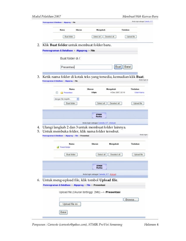Membuat Website E Learning