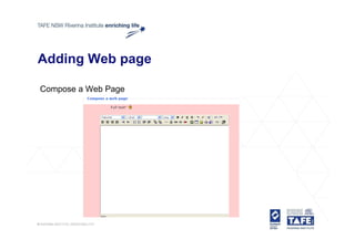 Adding Web page

Compose a Web Page
 